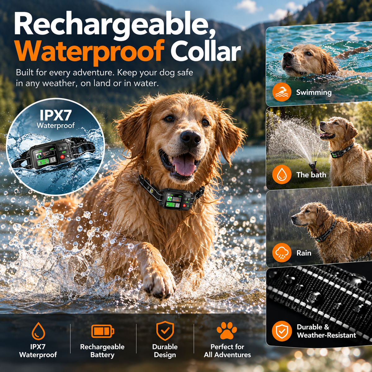 GPS Wireless Dog Fence Collar